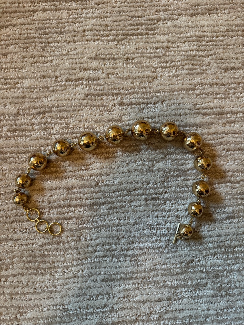 Gold Beaded Statement Bracelet - Elegant Women’s Jewelry
